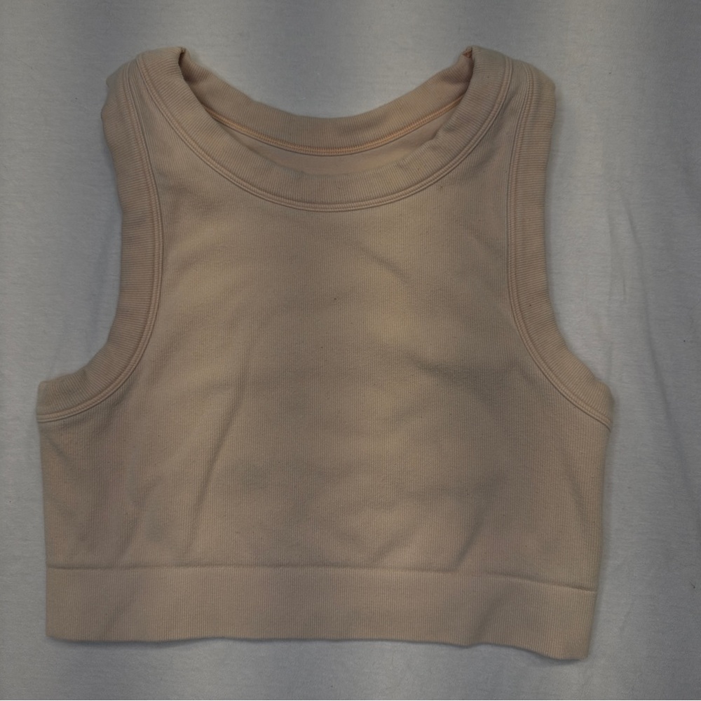 Offline by Aerie XL Tan Longline Sports Bra Shirt for Workout and Loungewear